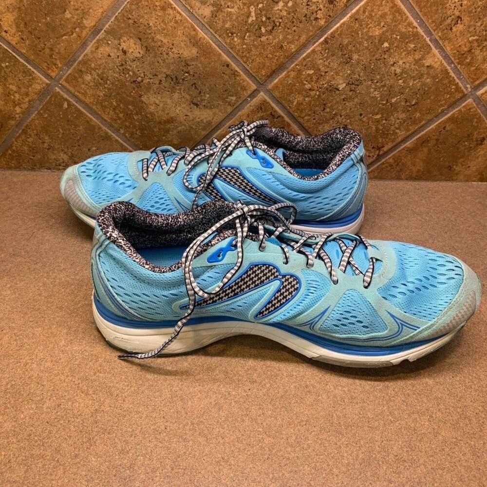 Newton Fate Womens Teal Blue & Black Running Shoes SZ 12 W011615B